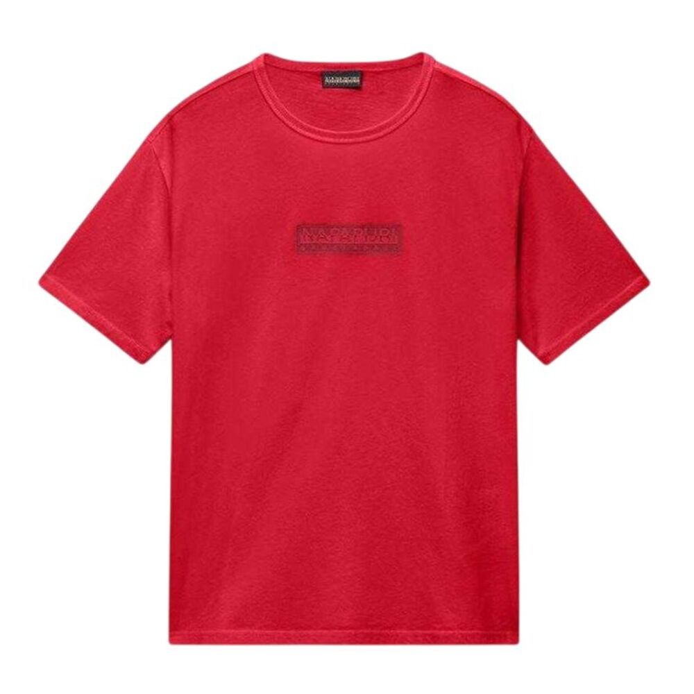 Napapijri Childrens/Kids Box Logo T-Shirt / Red